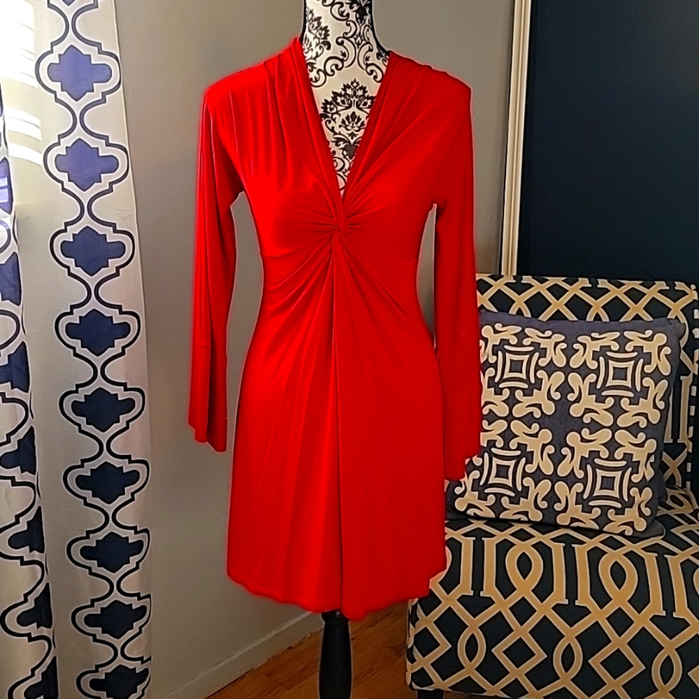 ELEGANT BELL SLEEVE DRESS